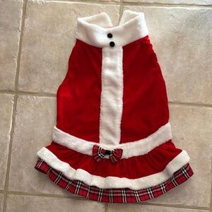 6/$20 Petholiday CollectionRed and White Santa Dog Dress L